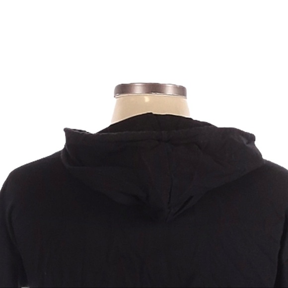 🌺 Local Lab Good Vibes Only Crop Pullover Black Streetwear Hoodie Size S - Picture 4 of 9